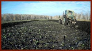 Трактор Т-40 АМ Осенняя пахота 2018