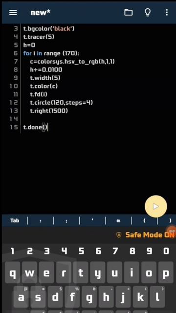 coding status python turtle #python #turtle #shorts #shortsfeed #viralvideo #shorts