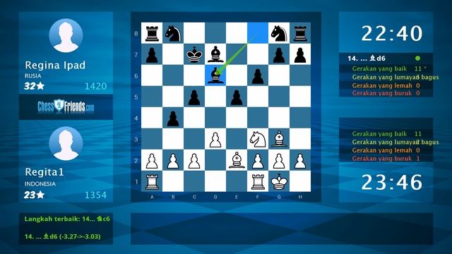 Chess Game Analysis: Regita1 - Regina Ipad : 1-0 (By ChessFriends.com)