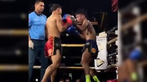 Нокаут рубящим локтём