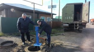 Установка теплых водоразборных колонок