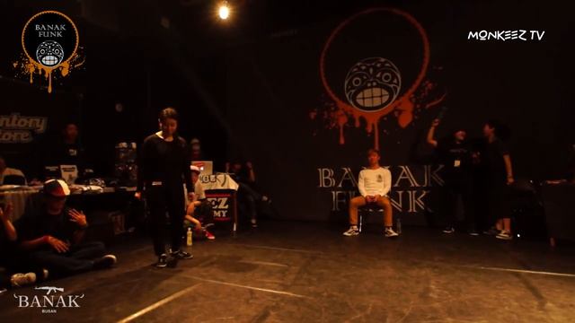 JIMIN VS WIZZARD / BEST 4 / 1on1 Waacking side / BANAK FUNK vol.2 / MONKEEZ TV