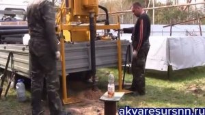 Бурение скважины под погружной насос на отметку 35 метров