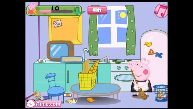 Свинка Пеппа Уборка комнаты смотреть онлайн