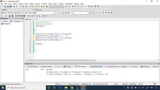 C Programming :Different string functions:Reverse the string-Convert it into different sentence cas