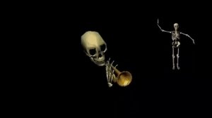 Скелет дудит в трубу (Мистер Дудец) ВИДЕО 2019📯💀