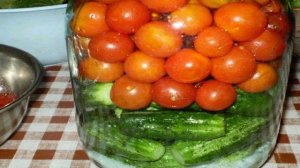 Огурцы и помидоры консервированные