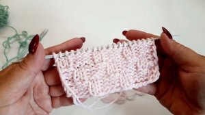 Простой узор спицами "Лестница в небо"