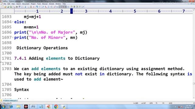Python Dictionary |Traversing | Adding l Dictionary Operations | Python Dictionary Tutorial | Day-2