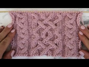 Вяжем спицами. Араны из кос. Узор для свитера.