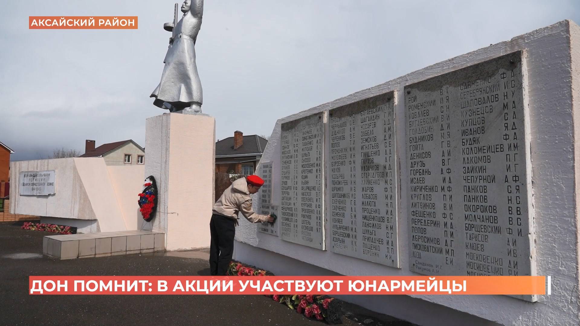 Юнармейцы присоединились к акции "Дон помнит"