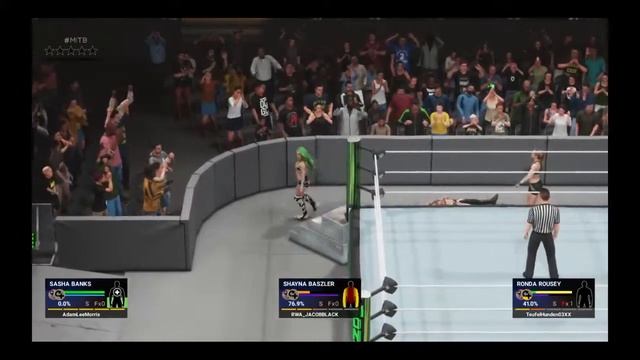 MITB 2 - SDLive Women's title : Ronda Rousey vs Shanya B - Miss Mitb Sasha Banks Ringside смотреть онлайн