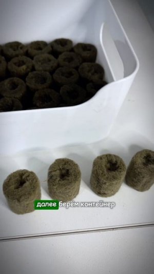 Минеральные пробки для проращивания #огород #сад #рассада #дача #комнатныерастения #урожай