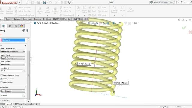 Solidworks Tutorial | Design a Spiral coil / Coil design in Solidworks #becreative