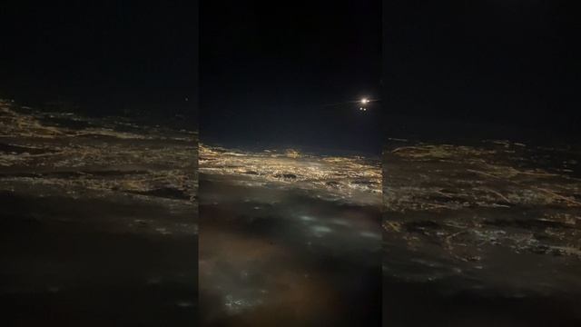 Взлет над ночной Москвой