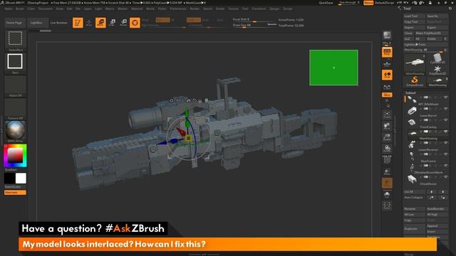 #AskZBrush: “My model looks interlaced? How can I fix this?”