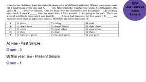 ВПР Английский язык 5 класс