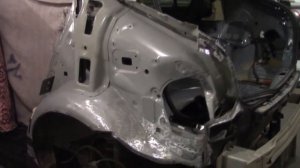 Кузовной ремонт.Замена заднего крыла на Шевроле Круз. Body repair.
