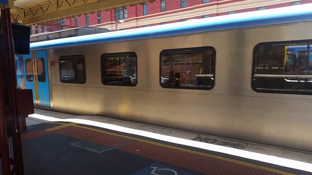 Siemens Nexas departs Flinders Street Station