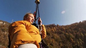 Прыжок 207 метров skYPArk. БАНДЖИ GoPRO