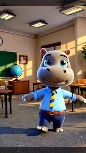 “Meet the Happiest Hippo in School! ”