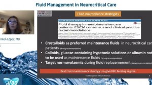 Fluid management in neurocritical care  C Lopez Soto  (IFAD 2020)