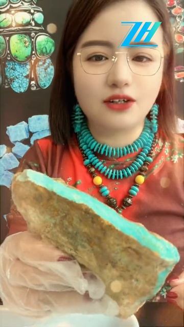 250415-13 Here come the natural raw - ore turquoise rough materials!