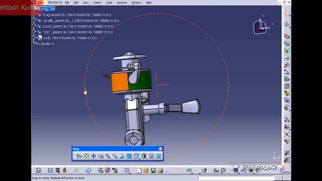 CATIA v5 | DASSAULT SYSTEMES | Walkthrough Part - 76 | APPLY COLOUR