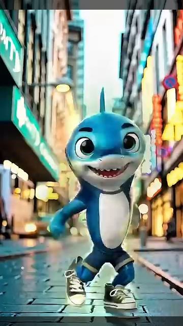 “Dancing Shark Takes Over the City Streets!”