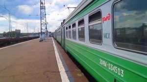 Электропоезд ЭД4М-0345 Нара-Москва. станция Нара