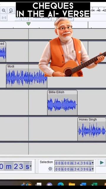 Shubh's Cheques In the AI voices of Virat Kohli,Modiji,Arijit,Kishore #shorts #trending #viral смотреть онлайн
