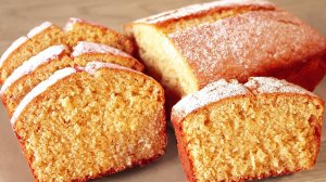 Пушистый воздушный кекс на молоке! К чаю за минуты!