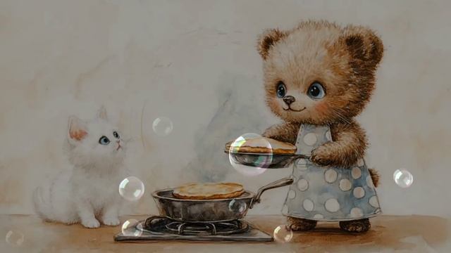 Песенка о том, как Мишка пёк блинчики (автор Лидия Сальская Купаева ❤️)