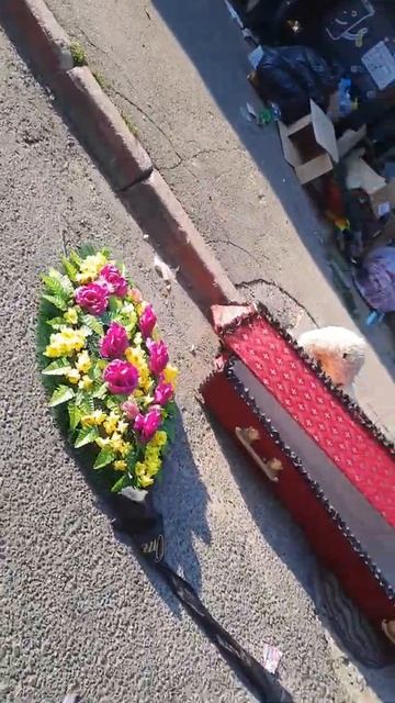 Гроб на мусорке в городе Красноармейск московская область!!! смотреть онлайн