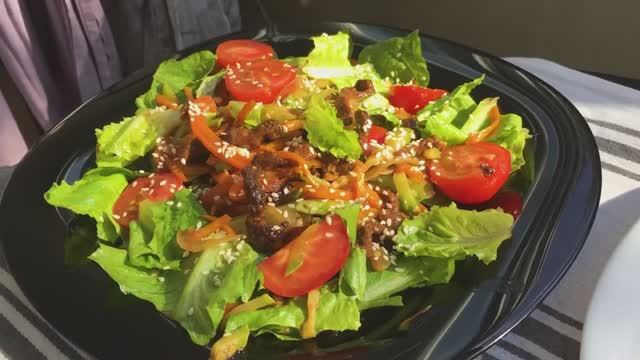 ТЕПЛЫЙ САЛАТ С ГОВЯДИНОЙ И ОВОЩАМИ (В КИТАЙСКОМ СТИЛЕ)! ВКУСНЫЙ САЛАТ!