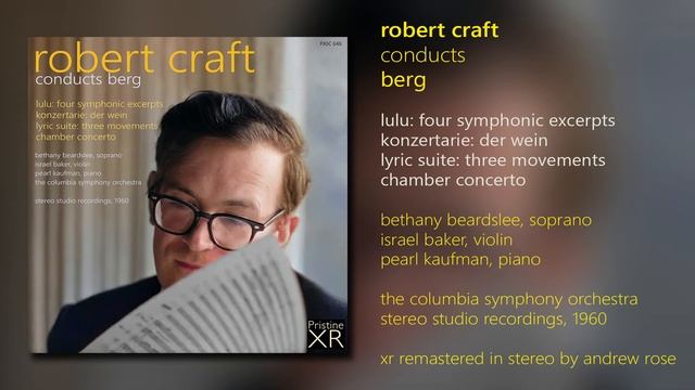 BERG Der Wein - Bethany Beardslee, Columbia SA/Craft - Pristine PASC646 смотреть онлайн