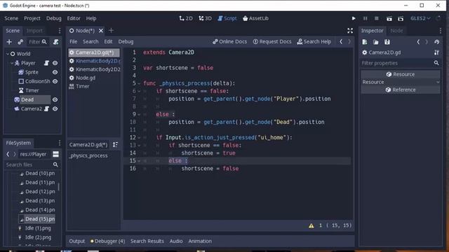 QuickTutorial || Smooth Camera Movement for ShortScene only 4 minutes in Godot 3.1.1