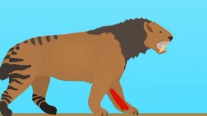 Smilodon vs Inostrancevia (no sound)