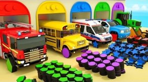 Колеса на автобусе + Малышка Акула - Колеса в форме футбольного мяча - Детские стишки и песенки для