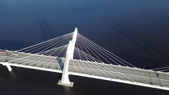 над мост ЗСД форватер причалы ленэкспо ВО Спб