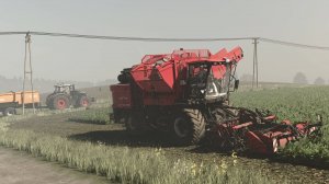 Farming Simulator 25 / Карта Zielonka / Уборка свеклы AgriFac LightTraxx, FENDT 1050 Black Beauty
