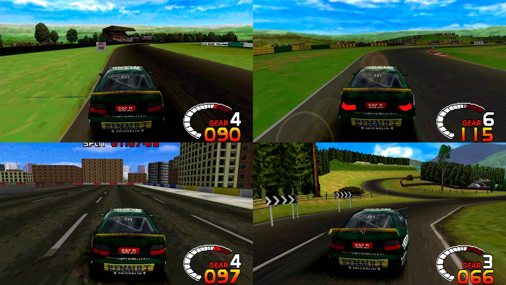TOCA 2: Touring Cars (PS1) - Все Гоночные Трассы