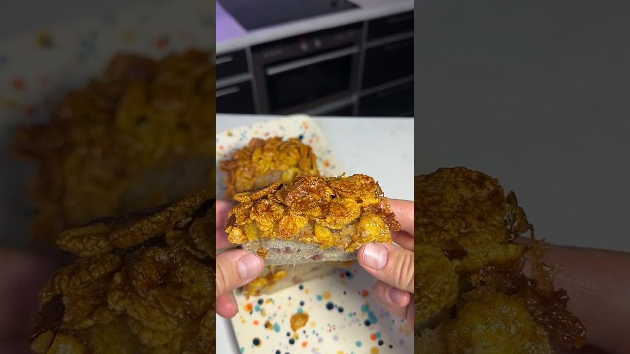 Банановый кекс с кукурузными хлопьями