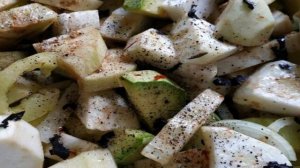 Овощи с брынзой на мангале