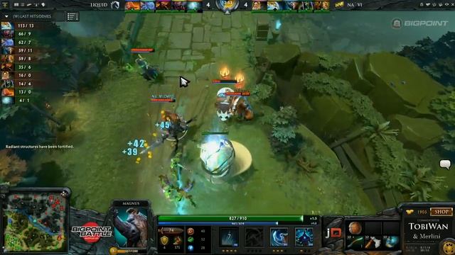 Na'Vi vs Team Liquid Game 2 - Bigpoint Battle DOTA2 - TobiWan смотреть онлайн