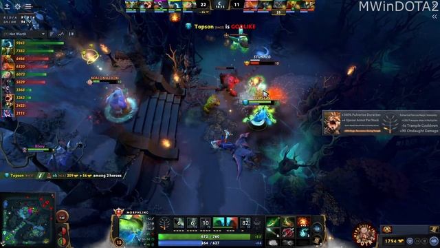 TOPSON ANA KUKU IN ONE TEAM - TOO MUCH TO HANDLE | DOTA 2 Gameplay смотреть онлайн