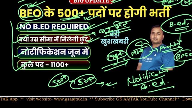 70th BPSC BEO Vacancy 2024 | No B.ed Required | Age Relaxation | 70वी BPSC में 1100 से अधिक पद होंग