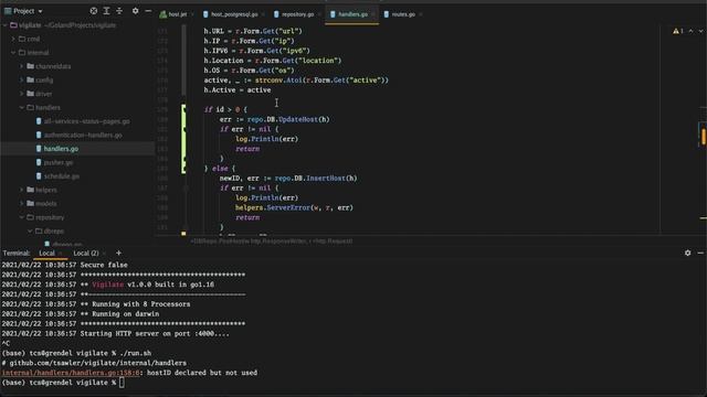 8. Modifying the post handler for hosts to update