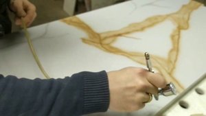 Покраска фасадов МДФ под мрамор. Так может каждый.