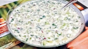 Окрошка. Готовлю этот холодный суп в течении всего весенне летнего сезона.